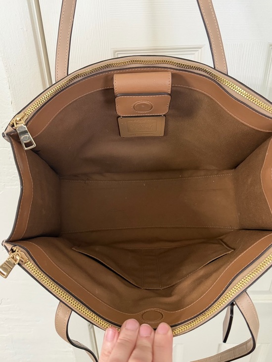 Coach Nina Carry All Tote In Taupe - Picture 6 of 11